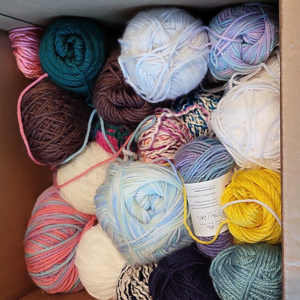 Box of yarn